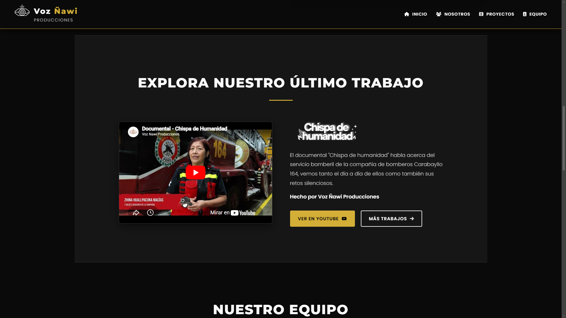 Inicio de Voz Ñawi Producciones