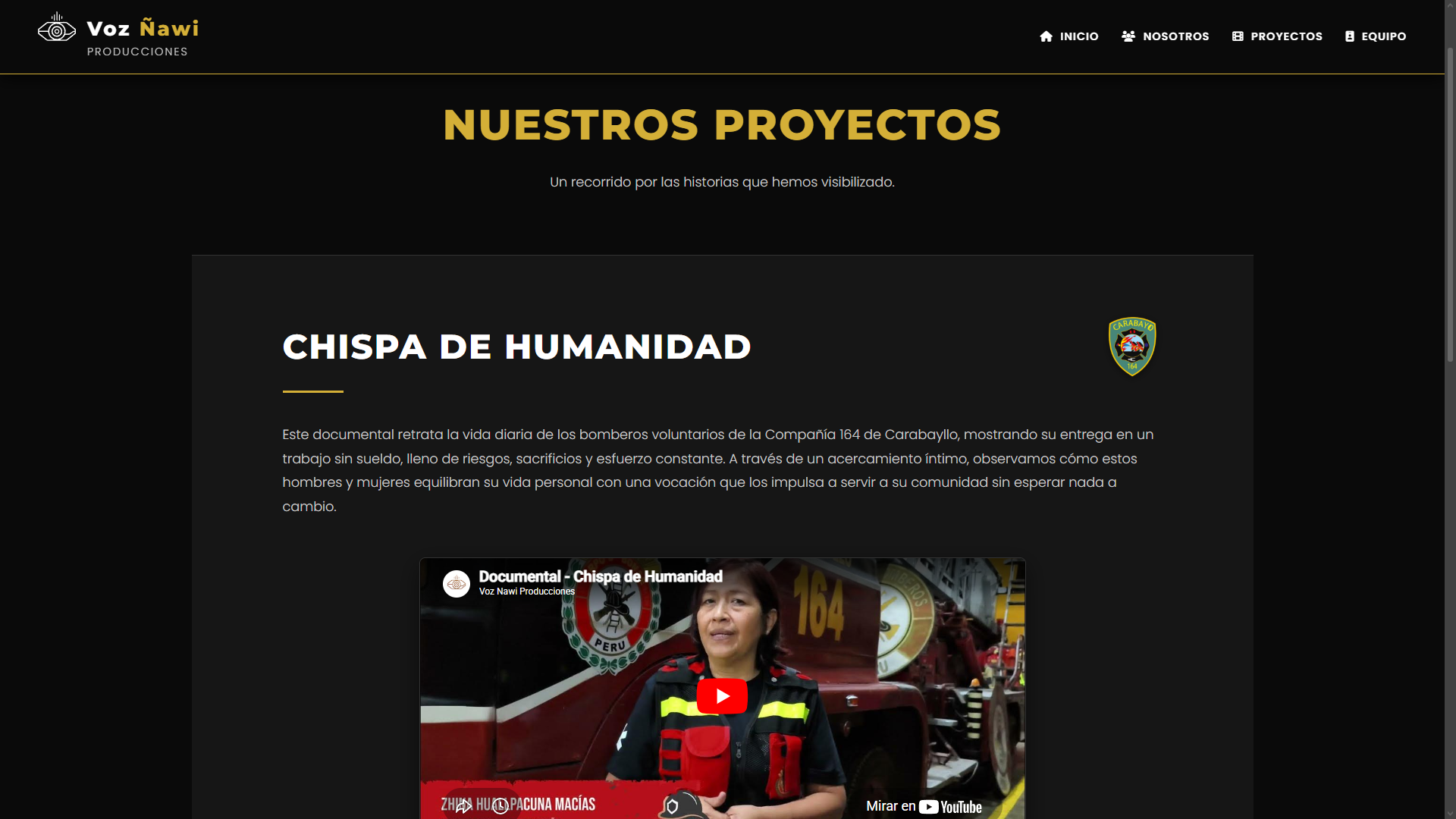 Documental Chispa de Humanidad